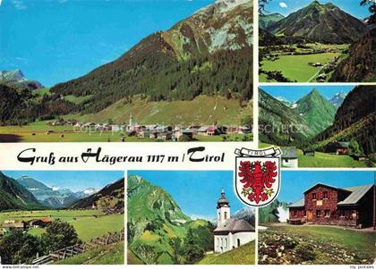 Haegerau Steeg Lechtal Ausserfern Tirol AT Lechtal Dorf Bergpanorama Kapelle Alm