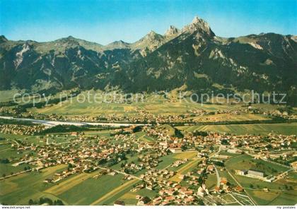 Reutte Tirol Breitenwang Reutte Lechaschau und Gernspitze Fliegeraufnahme