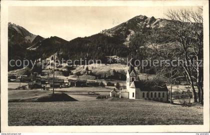 Schattwald Ortsansicht mit Kirche