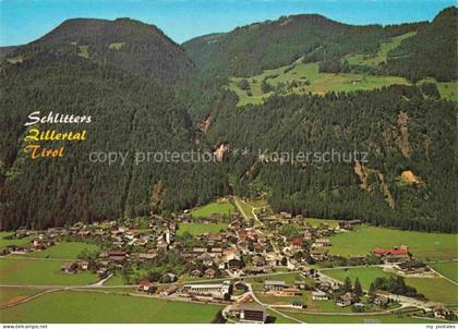 Schlitters Zillertal Tirol AT Fliegeraufnahme mit Zillertal