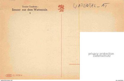 Wattental Wattens Tirol AT Senner aus dem Wattentale in Tiroler Tracht