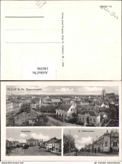 140390,Tulln Hauptplatz St Pöltnerstrasse 1929