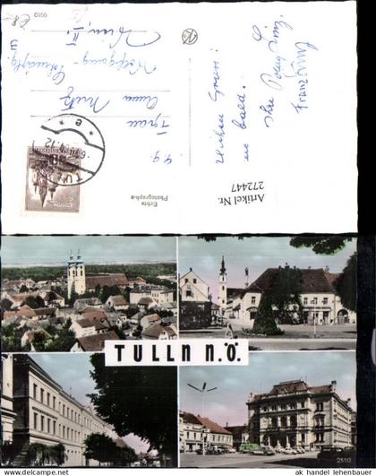 272447,Tulln Totale Hauptplatz Gebäude Kirche Mehrbildkarte