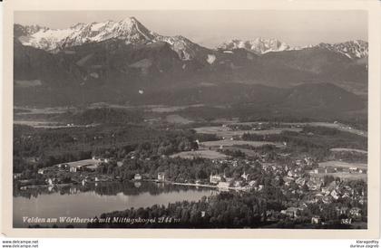 Velden am Wörthersee and Mittagskogel old postcard unused b170602