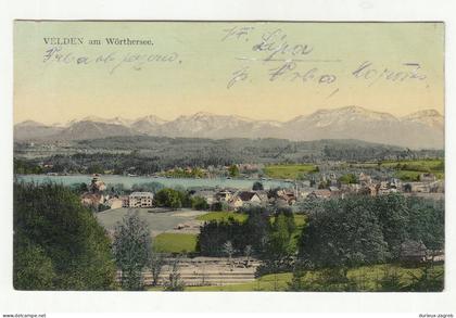 Velden am Wörthersee old postcard posted 1913 to Ljubljana 230510