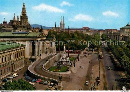 Wien Ringstrasse Parlament Rathaus Burgtheater