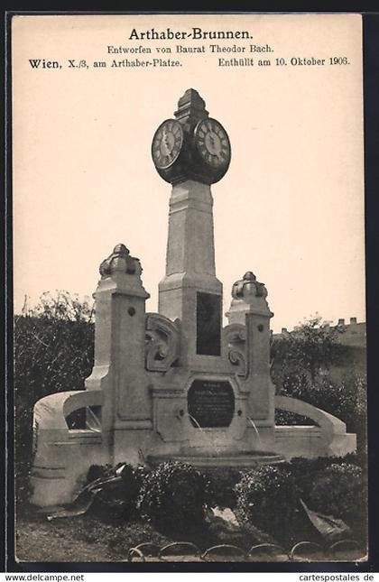AK Wien, Arthaber-Brunnen am Arthaber-Platze