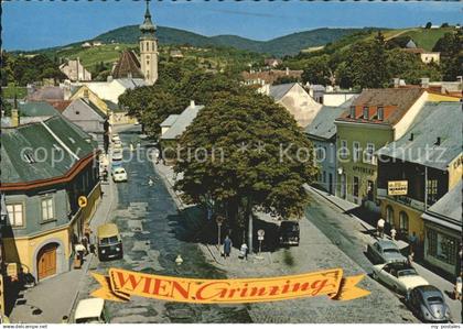 Grinzing Wien Strassenpartie Kirche