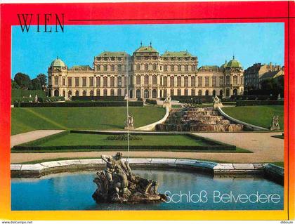 Carte Postale - Autriche - Wien - Schloß belvedere - castle château de belvedere castello di belvedere - Wien - CPM - Vo