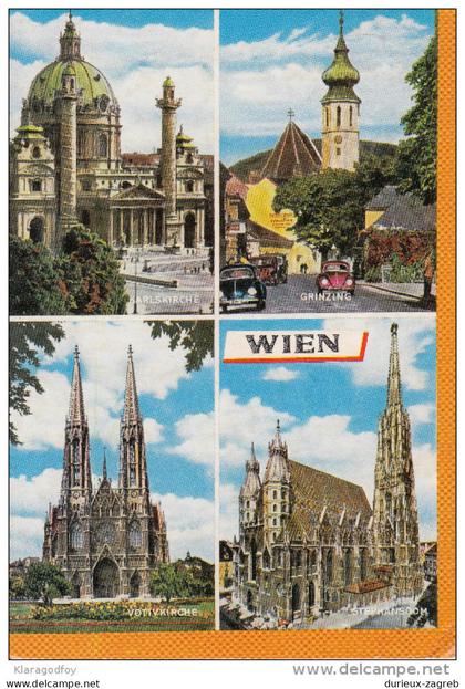 Vienna old postcard travelled 1987 bb151026