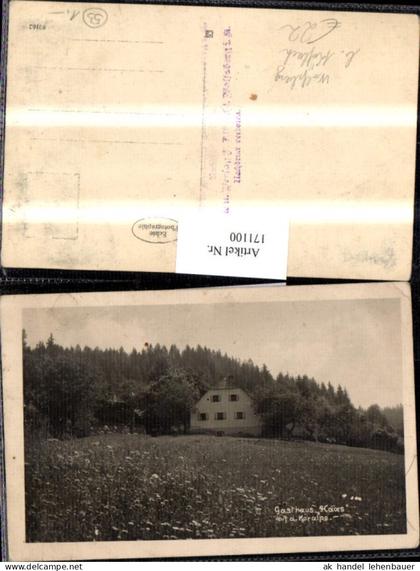 171100,Wolfsberg b. Köflach Gasthaus Haas auf d. Koralpe