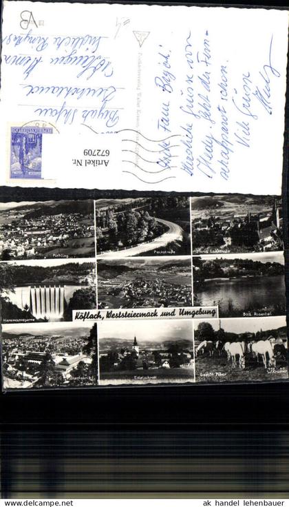 672709,Mehrbild Ak Köflach u. Umgebung Ansichten