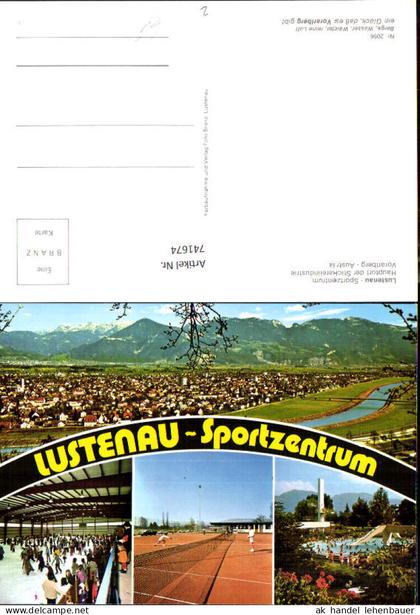 741674 Mehrbild AK Lustenau Sportzentrum Eislaufhalle Tennis Schwimmbad