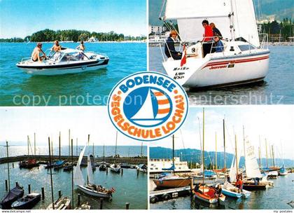 Lochau Bregenz Vorarlberg Segelschule Lochau Seglerhafen Motorboot