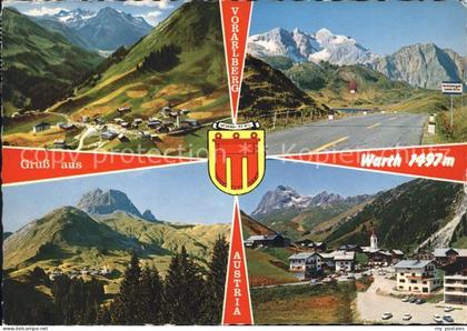 Warth Vorarlberg Orts und Teilansichten Dorfpartie