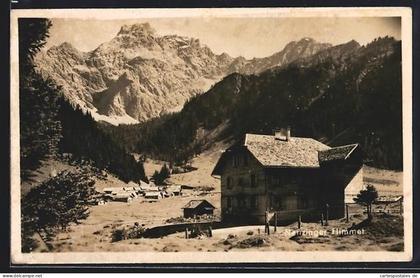 AK Nenzing, Blick auf Feriensiedlung Nenzinger Himmel und Alpen