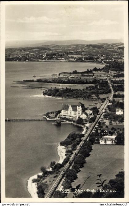 CPA Lochau Vorarlberg, Strandhotel Lochau, Luftbild