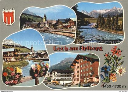 Lech Vorarlberg Orts und Teilansichten Partie am Lech