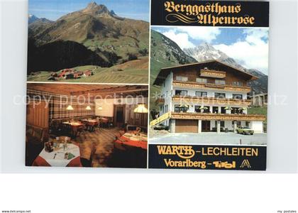 Lechleiten Warth Berggasthaus Alpenrose Alpenblick