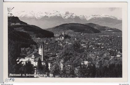 (4497) Foto AK Rankweil, Spinnerei, Liebfrauenbergkirche 1954