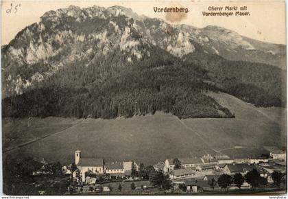 Vordernberg/Steiermark - Oberer Markt mit Vorderberger Mauer