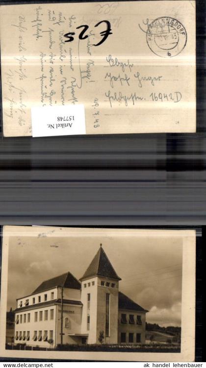157748,Hartmannsdorf Ansicht Volksschule 1943