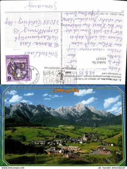 455637,Maria Alm Totale Bergkulisse