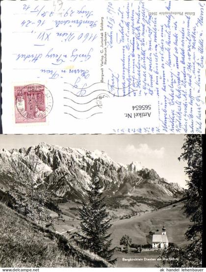 565654,Foto Ak Bergkirchlein Dienten a. Hochkönig