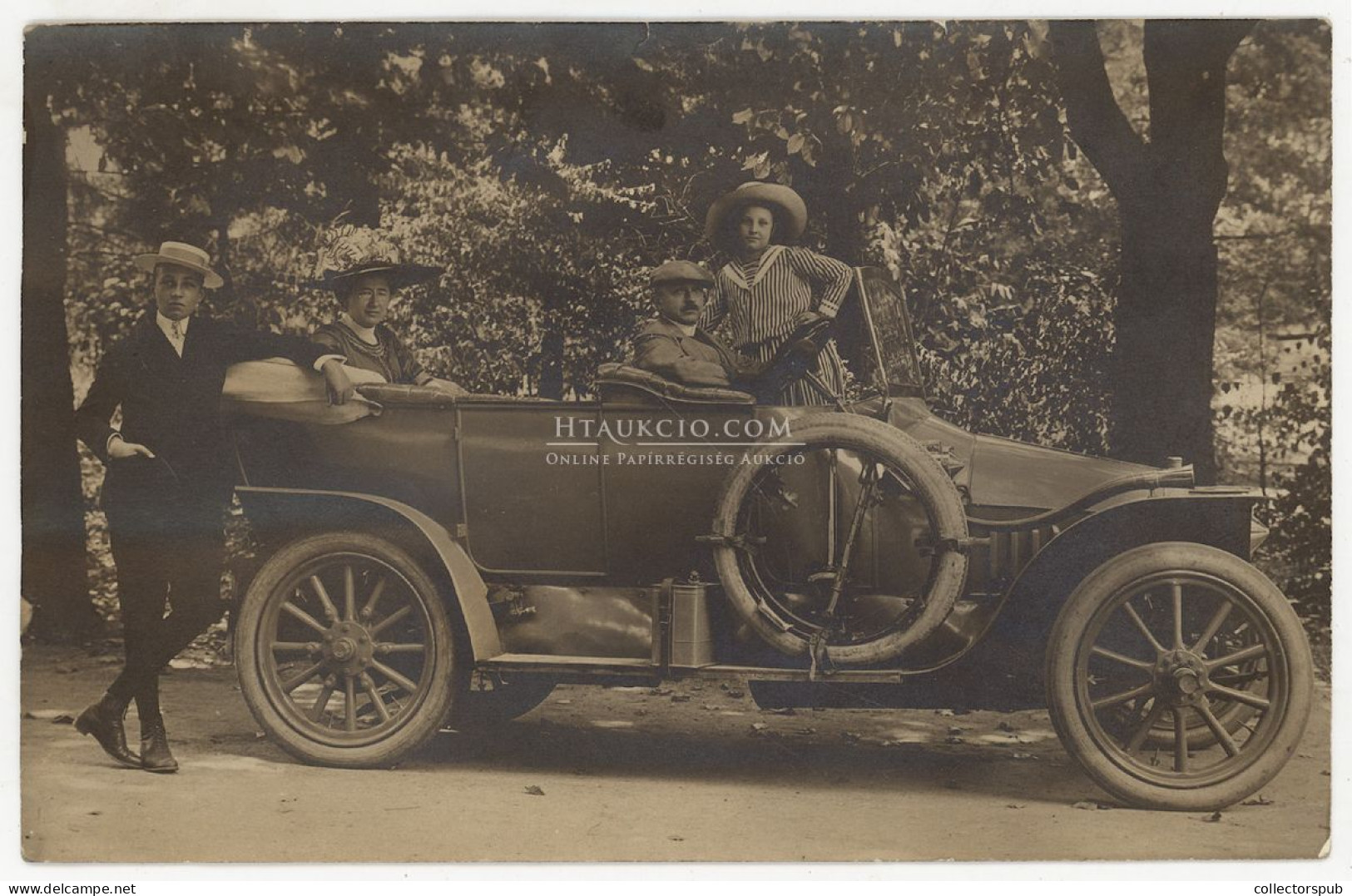 AUTOMOBIL 1911. fotós képeslap