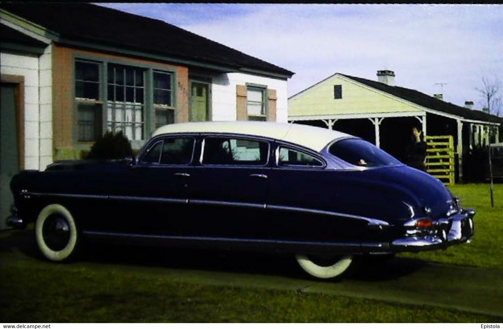 ► AUTOMOBILE    -  HUDSON Hornet 1950   (Litho reproduction in U.S.A.)