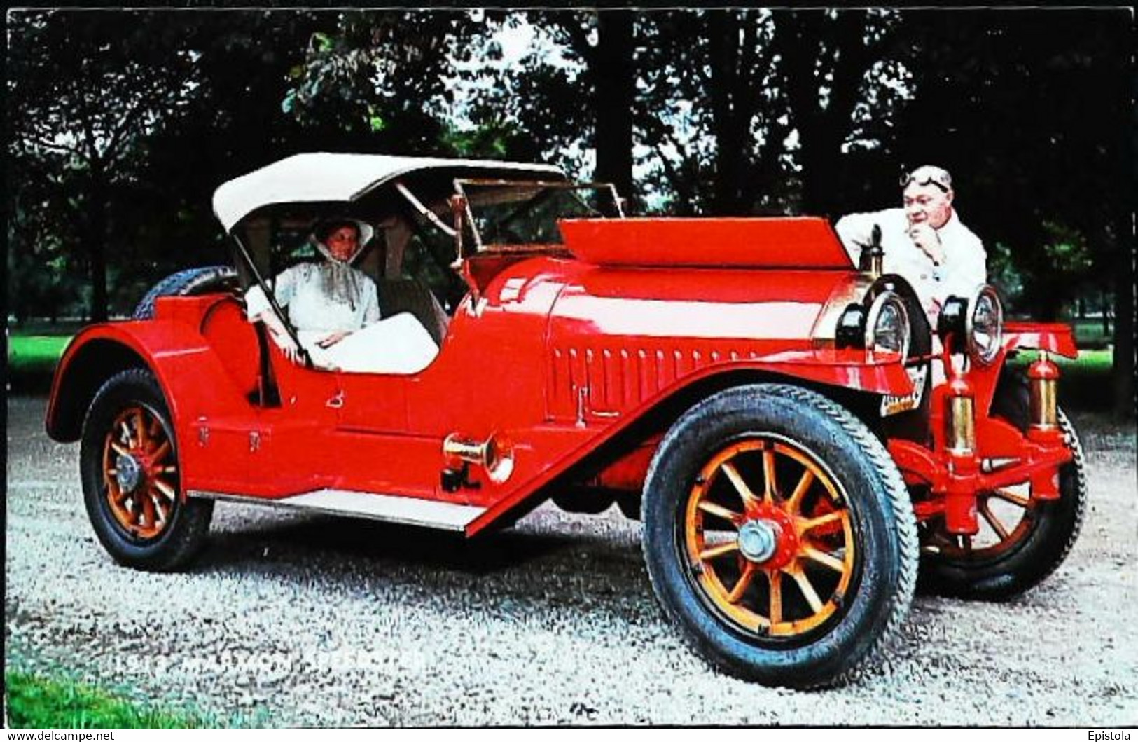 ► Automobile Vintage  1913 Marmon Speedster  - (Litho USA)