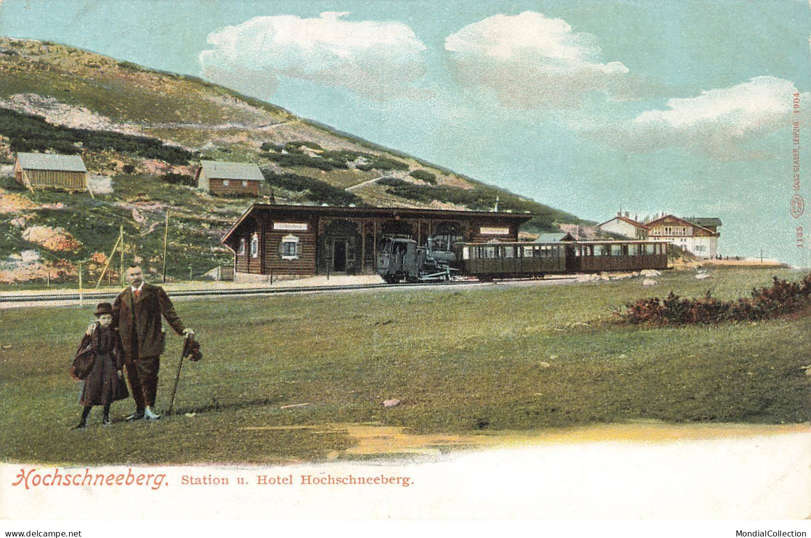 AUTRICHE #FG60459 HOCHSCHNEEBERG STATION GARE TRAIN HOTEL