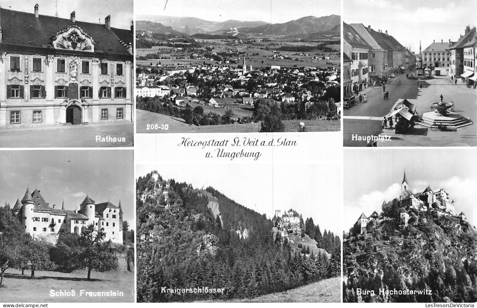 AUTRICHE - St Veit an der Glan - Rathaus - Hauptplatz - Schloß Frauenstein - Kraigerschlösser - animé - Carte Postale