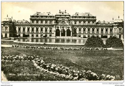 Wien Belvedere old postcard travelled 1960 to Yugoslavia bb