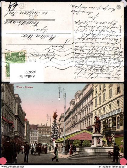 165677,Wien 1 Graben Kutschen Personen
