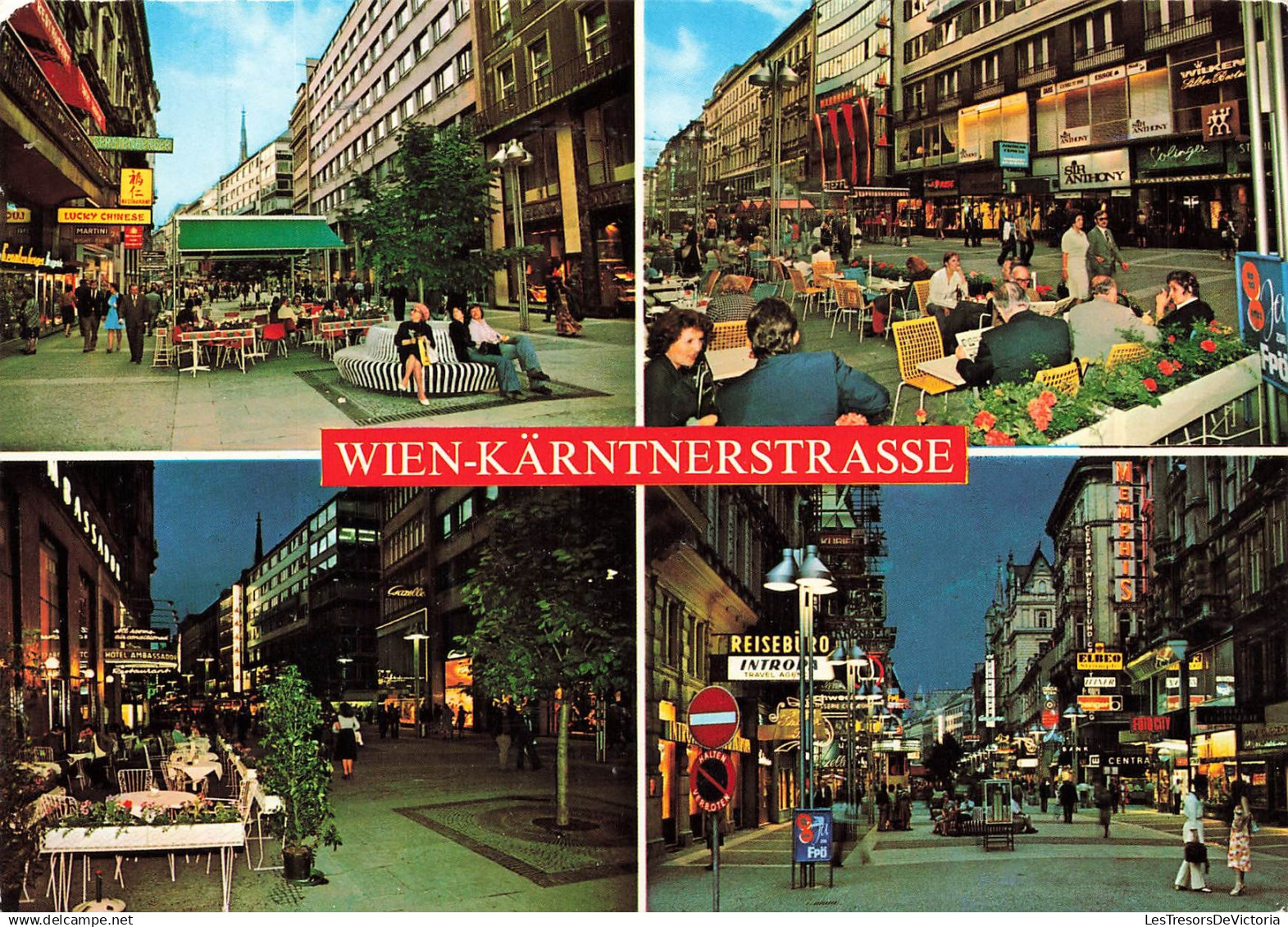 AUTRICHE - Wien - Kärntner Straße - Fußgängerzone - Rue de Carinthie - Zone piétonne - Multivues - Animé - Carte Postale