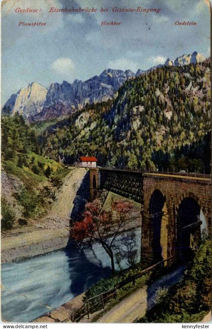 Gesäuse, Eisenbahnbrücke bei Gesäuse-Eingang