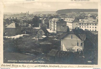 A6314 Echte Fotografie Attnang Puchheim Oberösterreich / Gesamtansicht von Osten 1933
