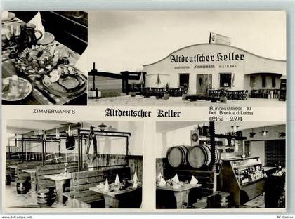 2460 Bruck an der Leitha Foto AK Zimmermanns Altdeutscher Keller Gedeckt... - 13175762