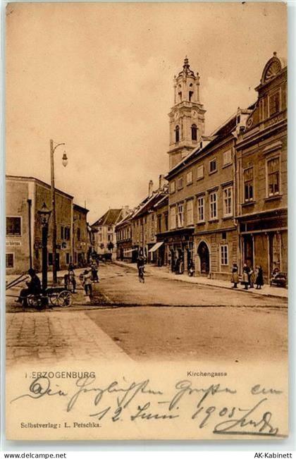 3130 Herzogenburg Lithographie Kirchengasse - 51674487