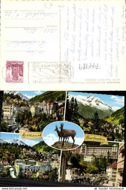 744989 Mehrbild AK Bad Gastein Wasserfall Ansichten Gams Gämse