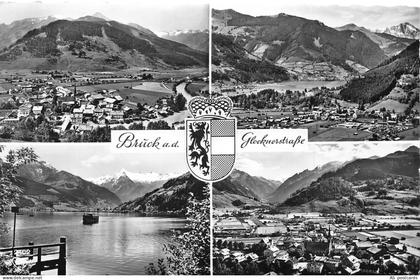 B273 Austria 1966 Brueck ad Glocknerstrasse RPPC vintage postcard