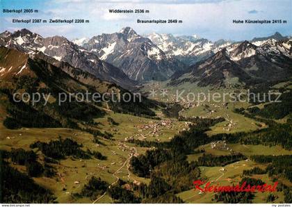 Kleinwalsertal Fliegeraufnahme