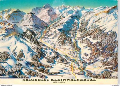Kleinwalsertal Skigebiet Kleinwalsertal aus der Vogelperspektive