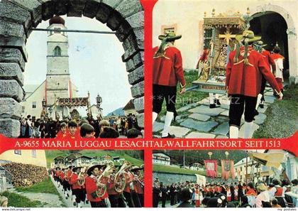 Maria Luggau Lesachtal Kaernten AT Wallfahrtskirche Gnadenmutter Festumzuege