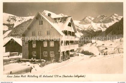 Mittelberg Kleinwalsertal Haus Lukas Matt