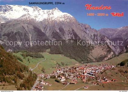 Nauders Tirol Fliegeraufnahme mit Samnaungruppe