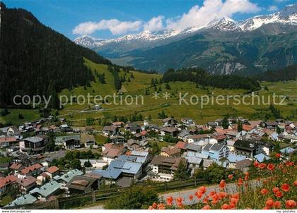 Nauders Tirol Gesamtansicht mit Alpenpanorama