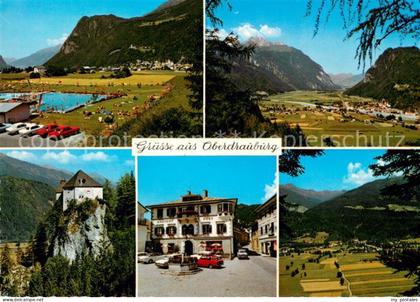 Oberdrauburg Kaernten Kaerntner Tor mit Hochstadel Schwimmbad Simmerlach Hauptpl