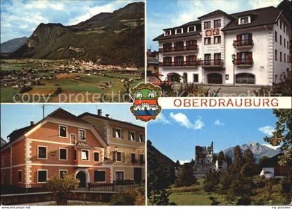 Oberdrauburg Kaernten Pontillerhaus Marktplatz Rathaus Ruine Hohenburg Hochstade